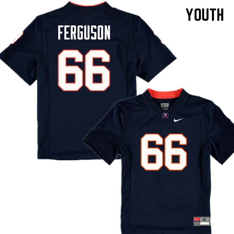 Youth #66 D'Brickashaw Ferguson Virginia Cavaliers College Football Jerseys Sale-Navy